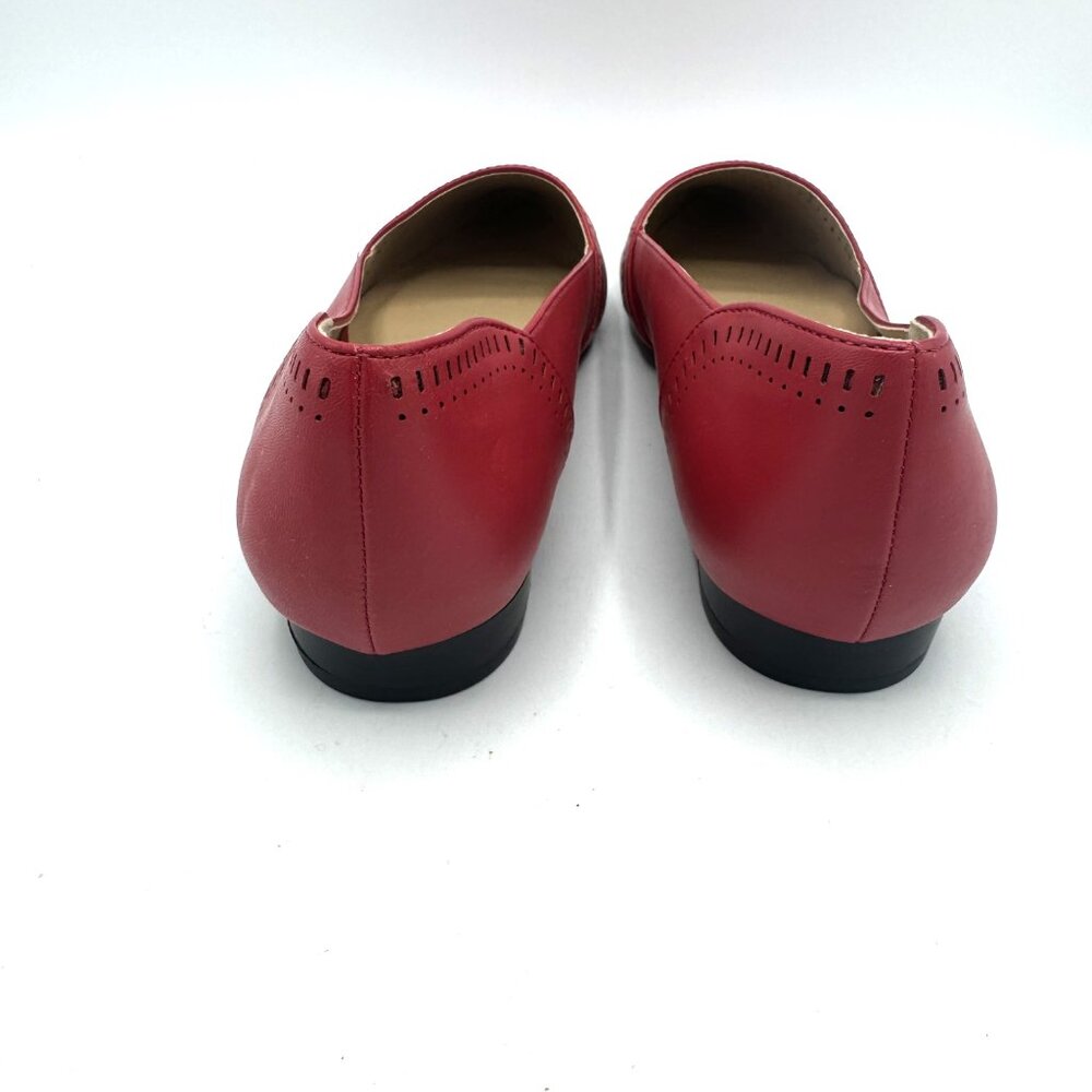 Cushion Walk by Avon Luna Perforated Flat / Chaussures Red Shoes Size 8 - Picture 5 of 10